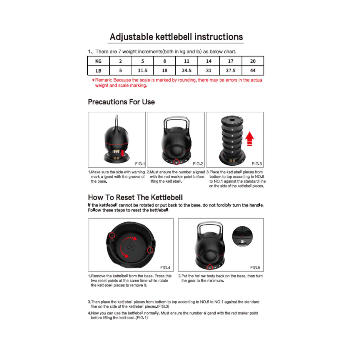 York Adjustable Kettlebell