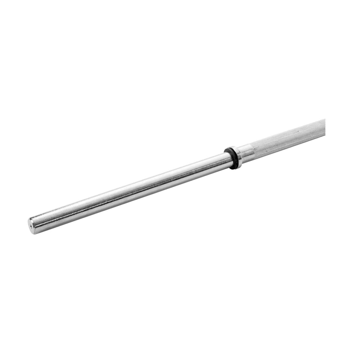 York 6'6" Solid Knurled Chrome F.I.C. Bar