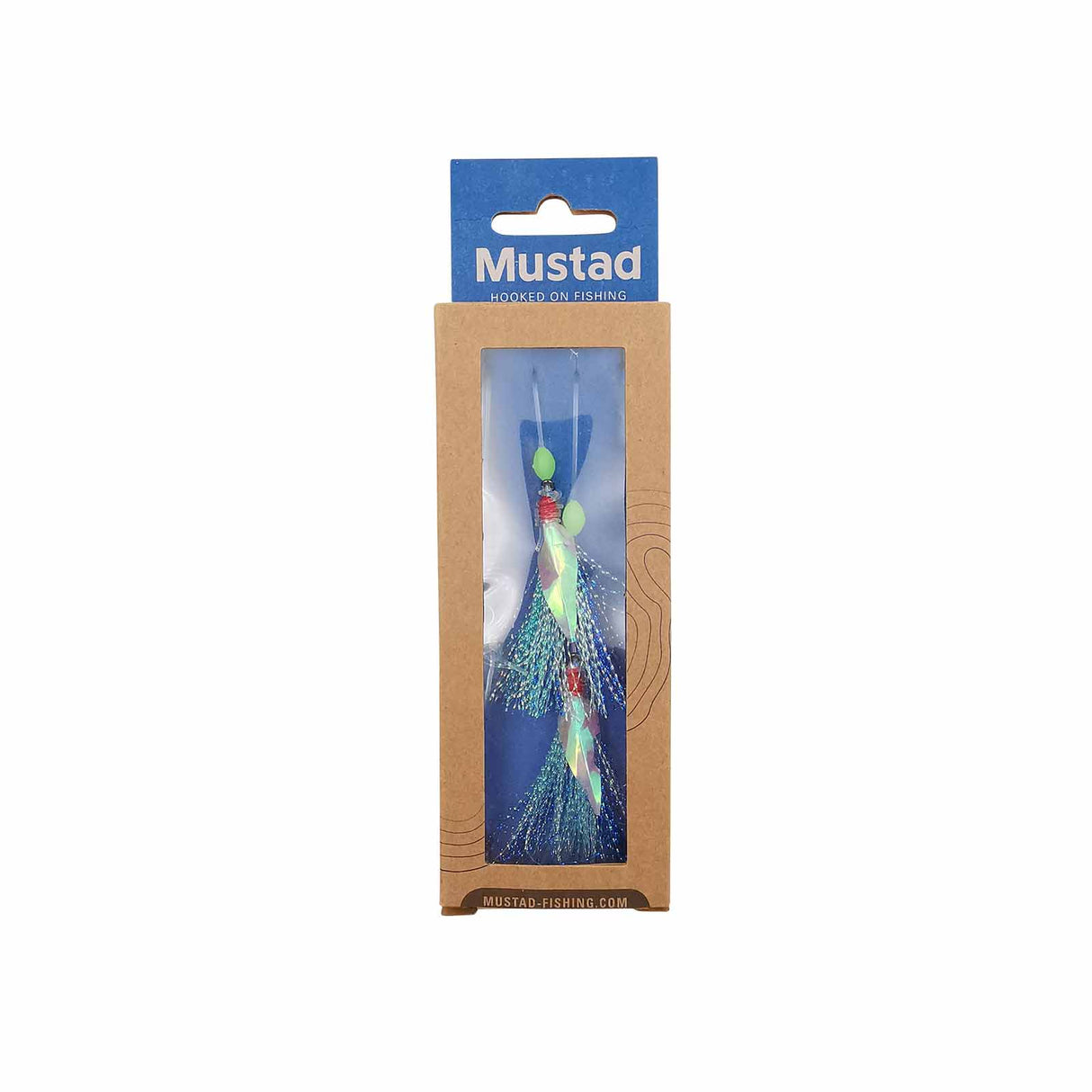 Mustad NZR04 Penetrator Flasher Rig - Blue/Silver 2/0