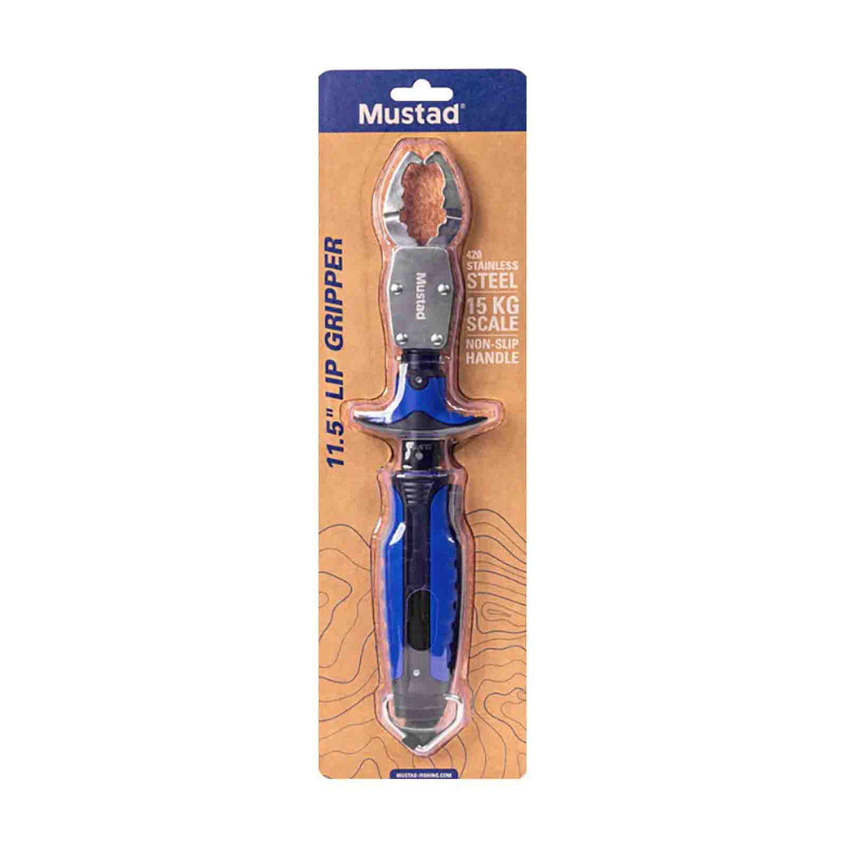 Mustad Lip Gripper 11.5" S/S with 15kg Scale