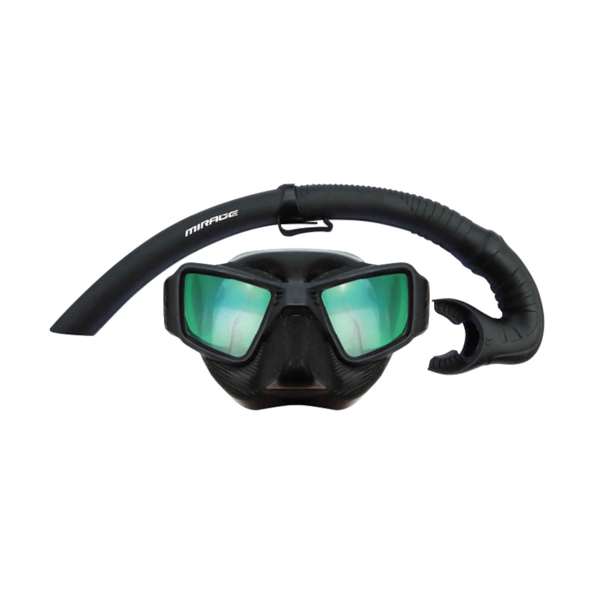 Mirage Set63  Assassin Adult Mask & Snorkel Set - Black