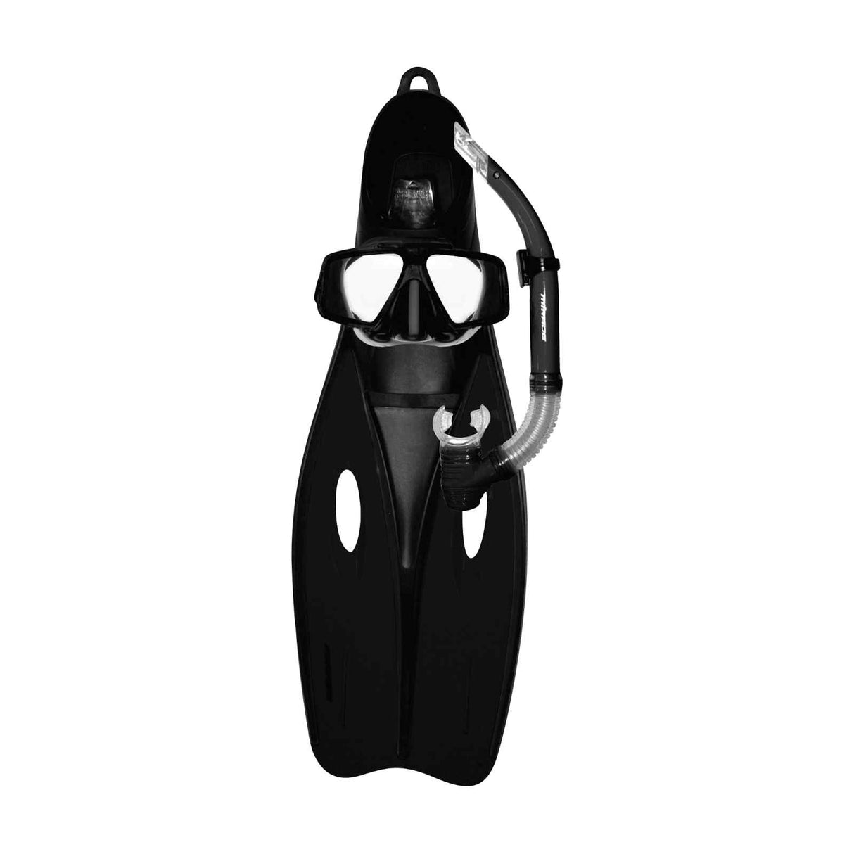 Mirage FSet31 Challenger Adult Mask, Snorkel & Fin Set - Black