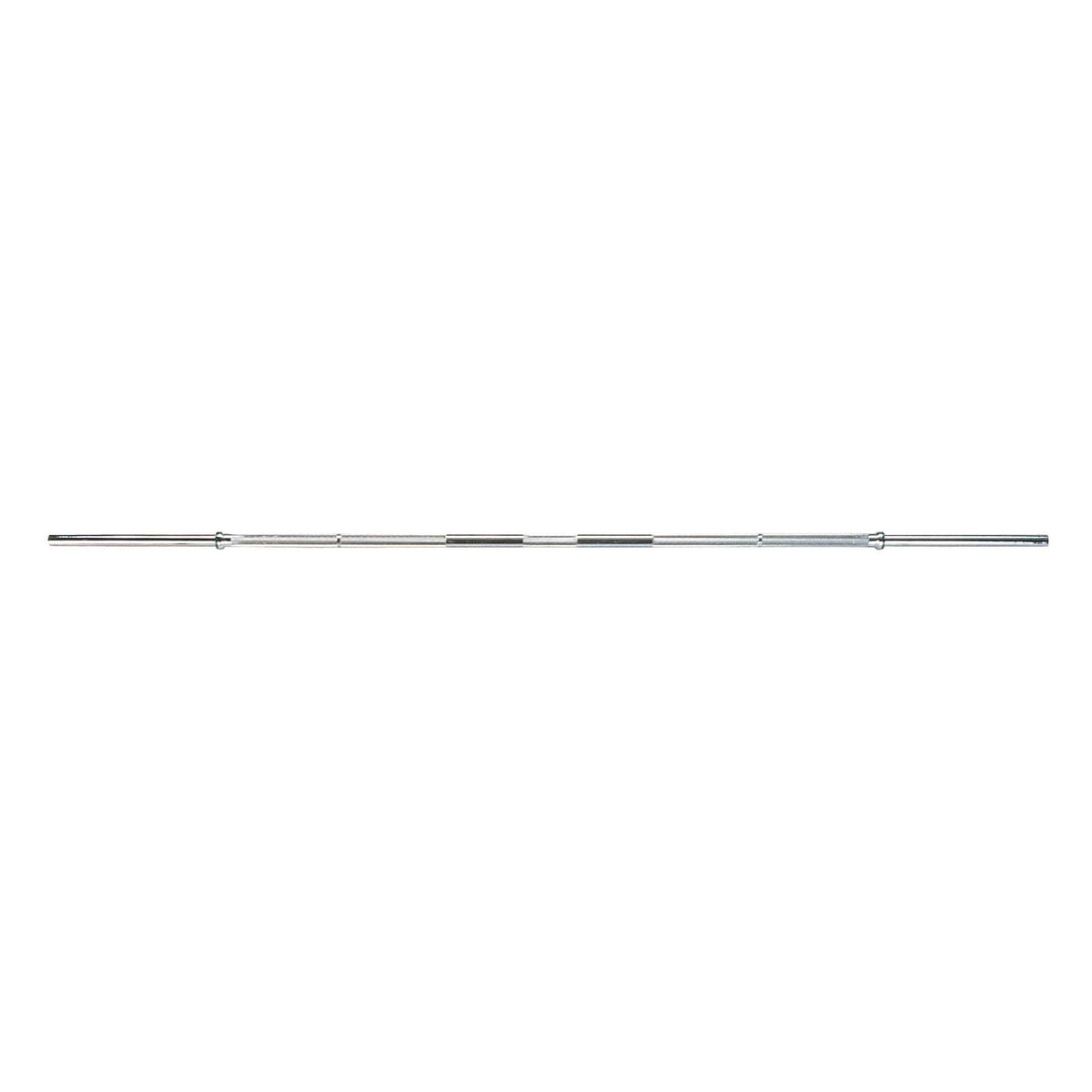 York 6'6"  Solid Knurled Chrome F.I.C. Bar