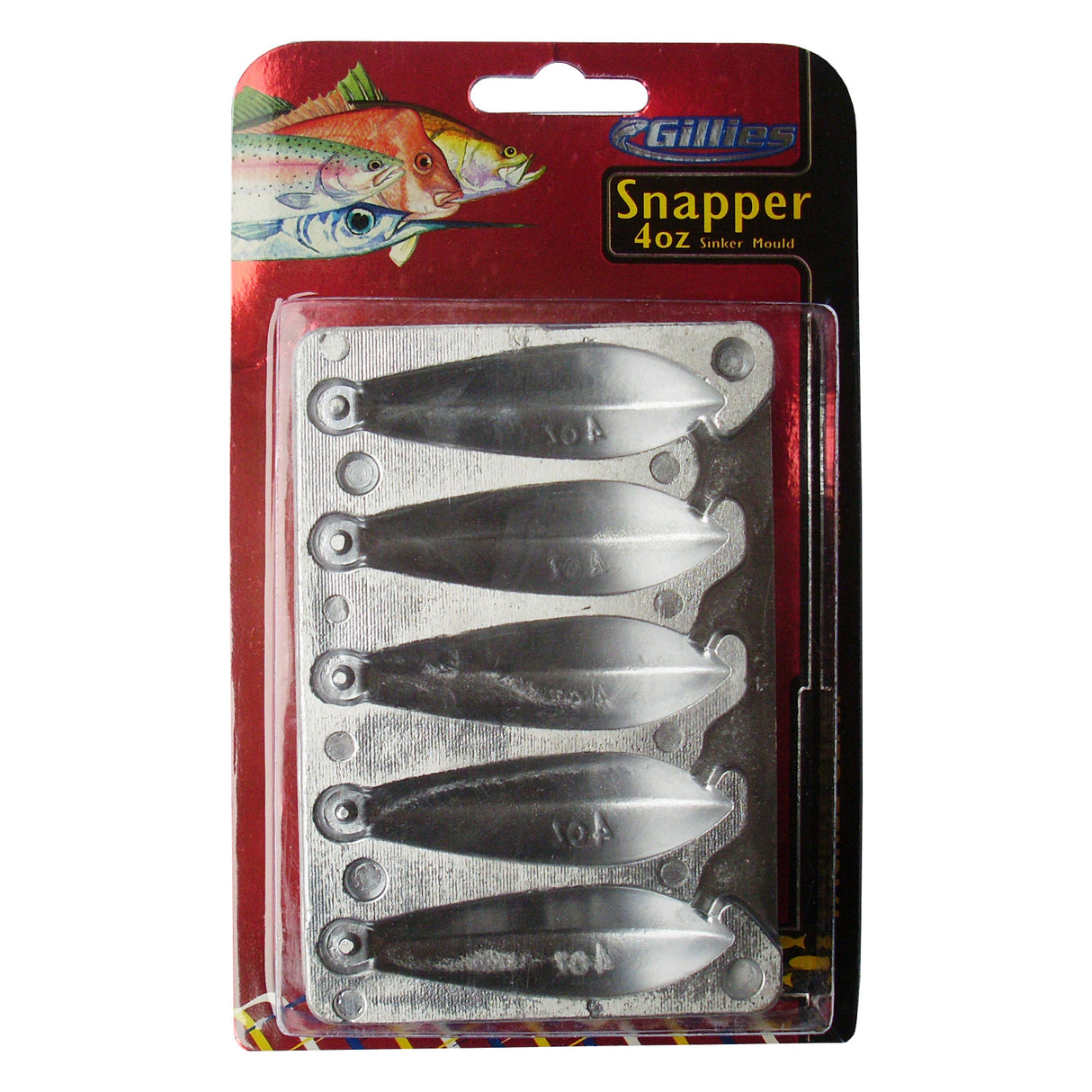 Gillies Sinker Mould - Snapper