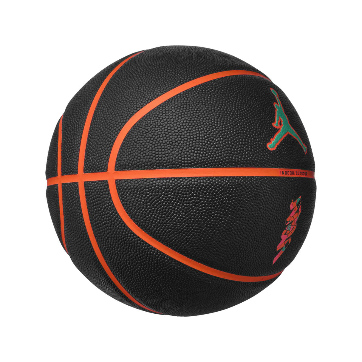 Jordan All Court 8P Z Williamson Basketball - Black/Cone/Clear Emerald/Hyper Pink - Sz.7