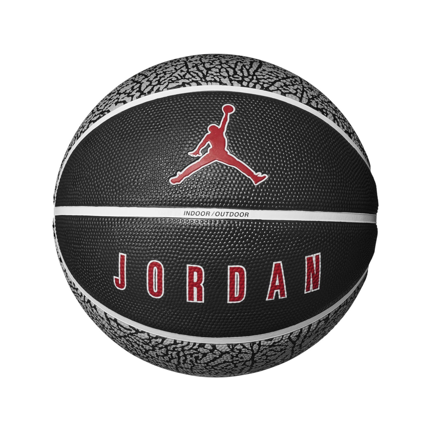 Jordan Playground 2.0 8P Basketball - Grey/Black/White/Red - Size 7