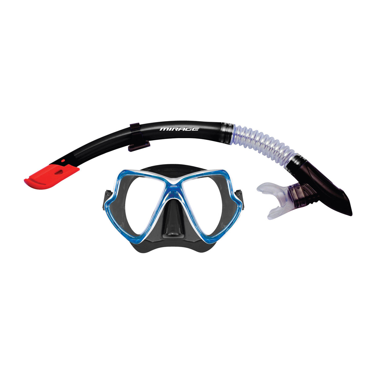 Mirage Set83 Pacific Adult Mask & Snorkel Set - Black/Blue