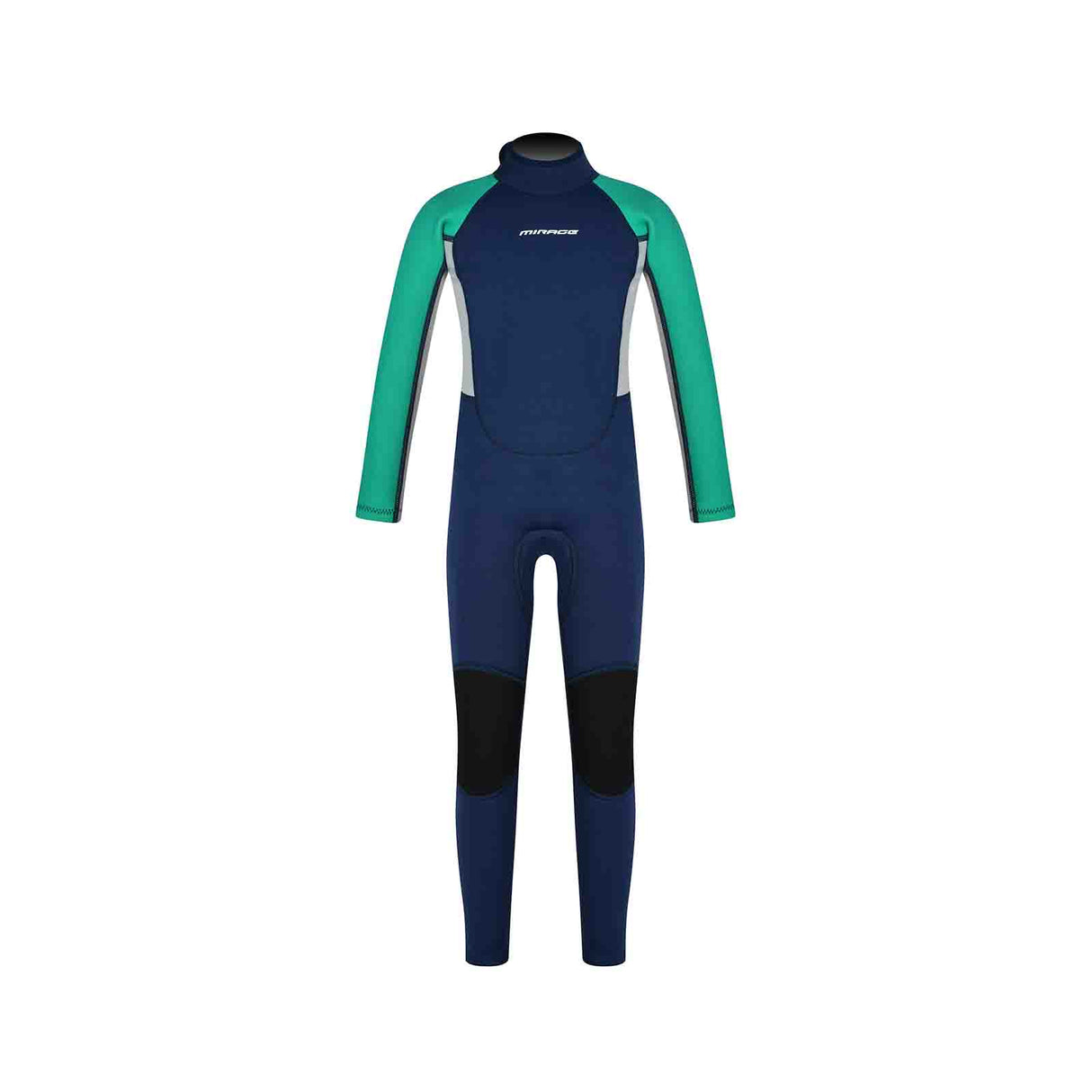 Mirage WS55 Boys Steamer Wetsuit 3/2mm - Aqua/Navy - 4