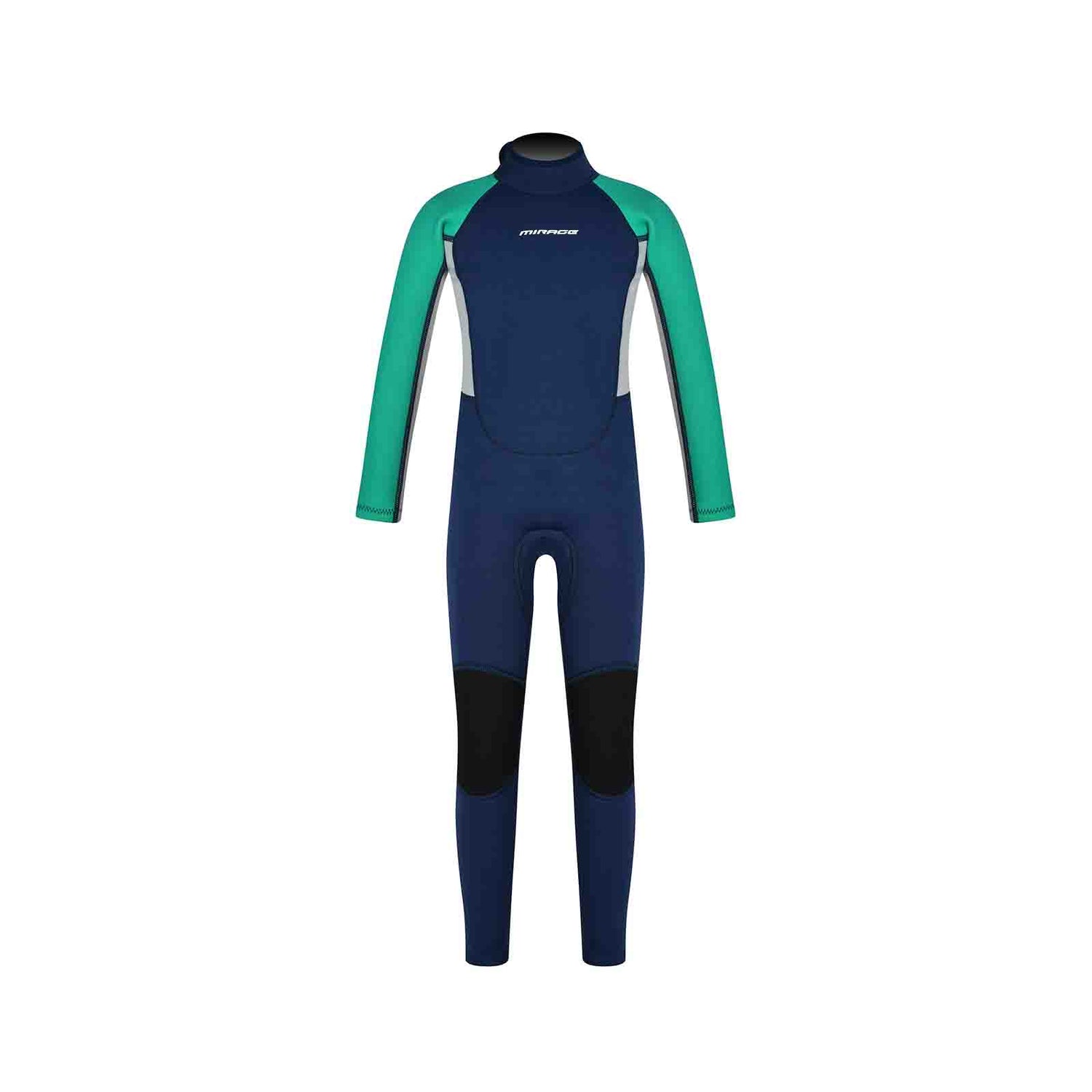 Mirage WS55 Boys Steamer Wetsuit 3/2mm - Aqua/Navy - 4