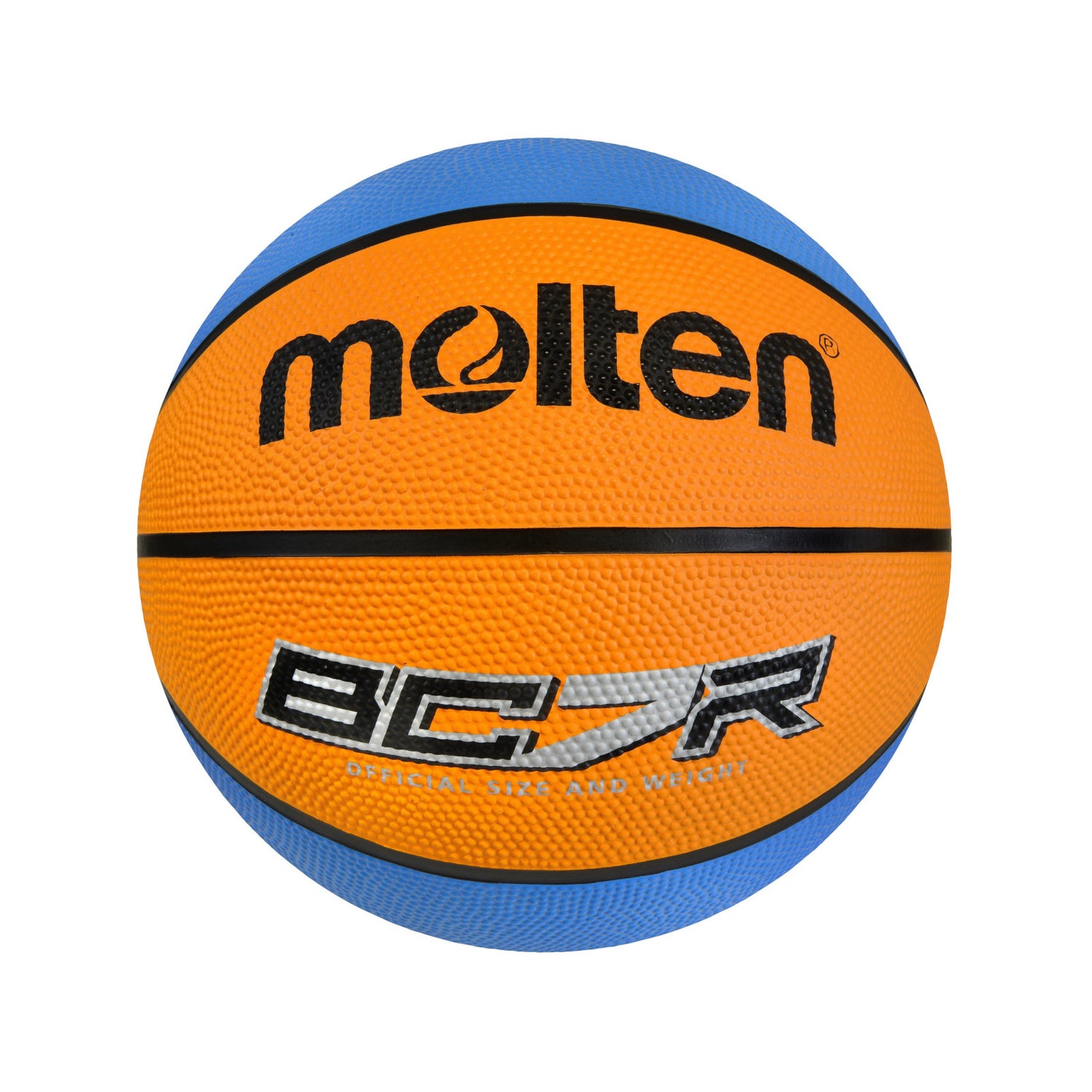 Molten BCR Rubber Basketball Orange/Cyan Sz7