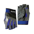 Mustad Half Finger Glove - Black/Grey/Blue