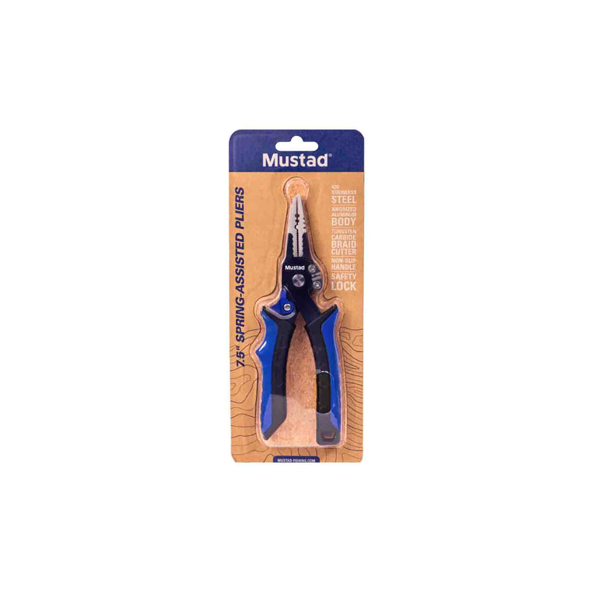 Mustad Spring Assisted Alloy 7.5" Pliers