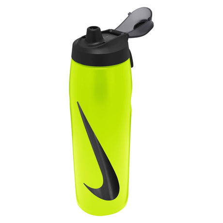 Nike Refuel Bottle Locking Lid 32oz Volt/Bk/Bk Iri