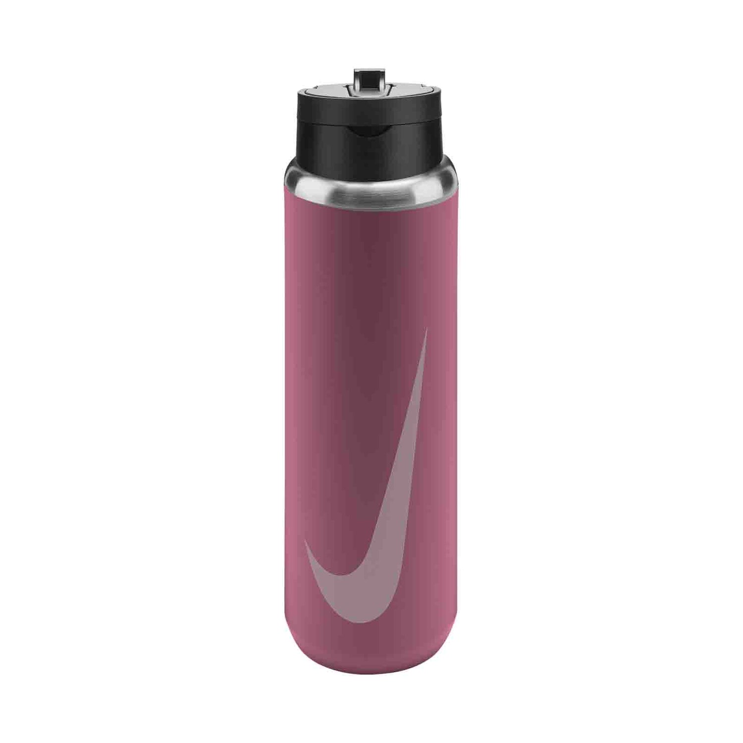 Nike Stainless Steel Recharge Straw Water Bottle - 24oz -   Peony/Black/Pink Foam