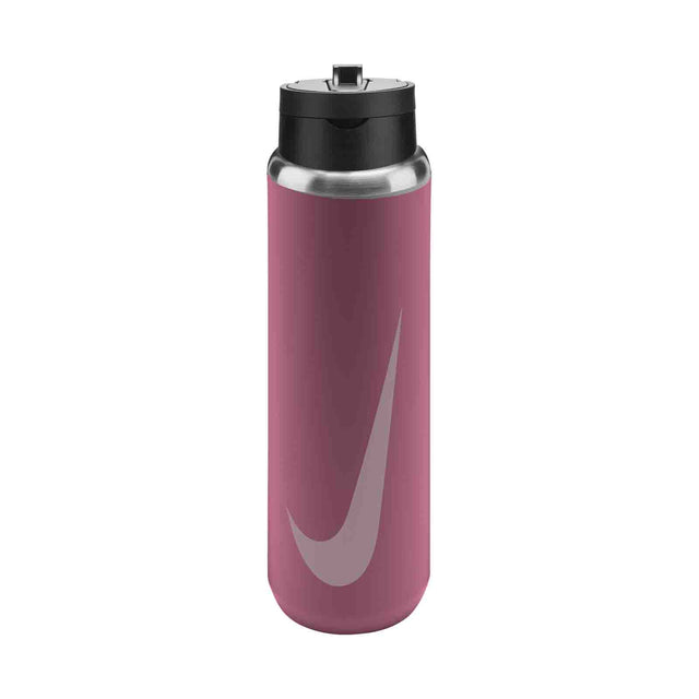 Nike Stainless Steel Recharge Straw Water Bottle - 24oz -   Peony/Black/Pink Foam