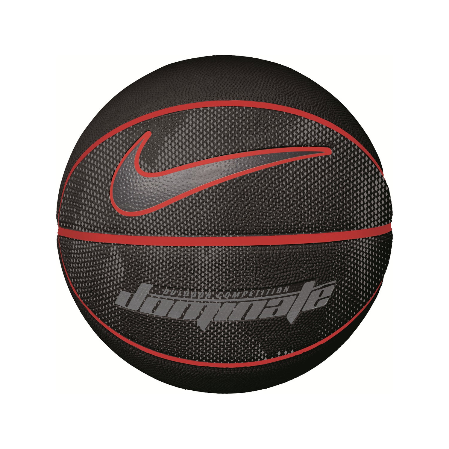 Nike Dominate Basketball - Black/University Red/Cool Grey - Sz. 7