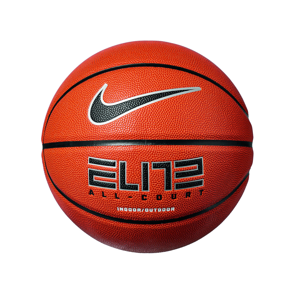 Nike Elite All Court 8P 2.0 Basketball - Amber/Black/Metallic Silver - Sz.7