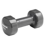 York Vinyl Dipped Dumbbell - 4kg - Grey