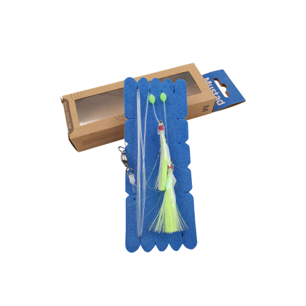 Mustad NZR05 Demon Flash Rig - Lumo/Green